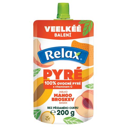 Relax Puree 100% Mango, Peach, Apple & Banana | 200 g