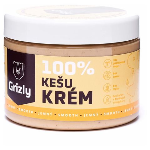 GRIZLY Kešu krém 100% jemný | 500 g