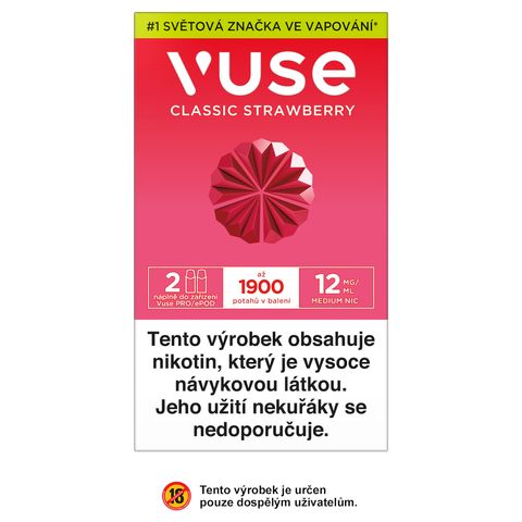 Vuse Pro Classic Strawberry 12mg | x 1 kus 18+