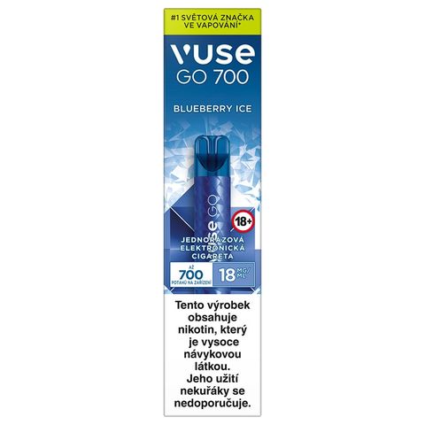 Vuse GO 700 Disposable Electronic Cigarette Blueberry Ice 18mg | 1 piece