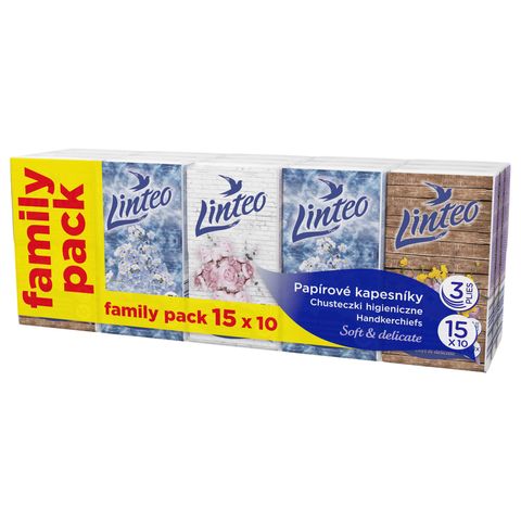 Linteo Paper Tissues 3-Ply | 15 x 10 pieces