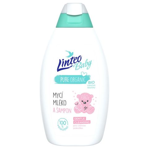 Linteo Baby Dětské mycí mléko a šampon | 425 ml