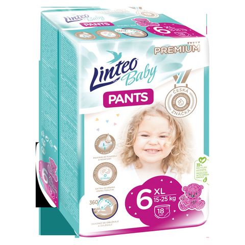 Linteo Baby Pants Premium 6 Xl | 18 pieces