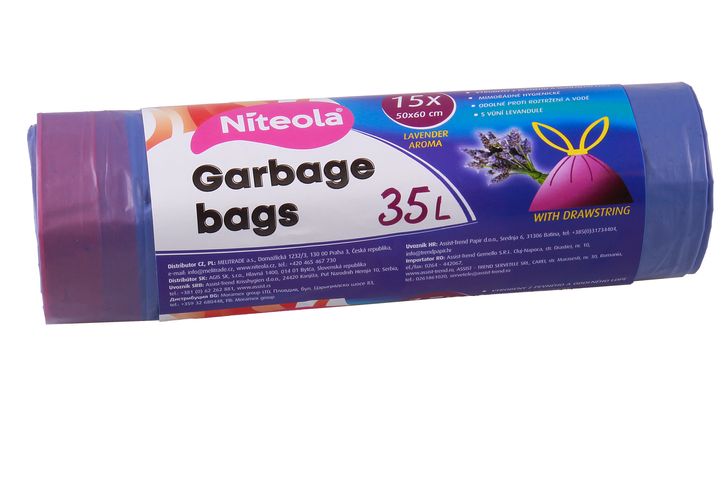 Niteola Garbage Bags with Lavender Scent 35l | 15 pcs