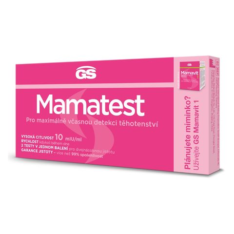 GS Mamatest těhotenský test (2ks/kra) | 2 x 1 piece