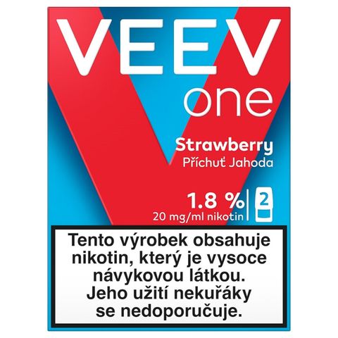 Veev One Strawberry náplň 2pack 20mg | x 1 kus 18+