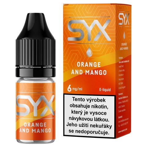 SYX liquid Orange and Mango 6mg | 1 kus 18+