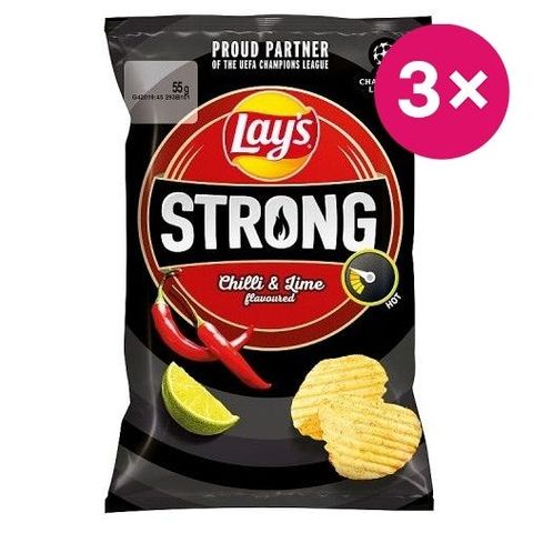 Lay's Chips strong chilli & limetka | 3 x 55 g