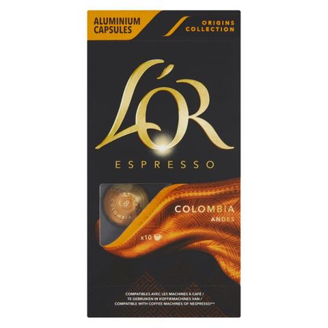 L'OR Espresso Colombia őrölt-pörkölt kávé kapszulában 10 db 52 g