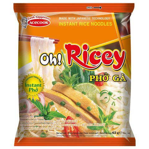 Oh! Ricey Chicken Flavored Instant Rice Noodle Soup 63 g