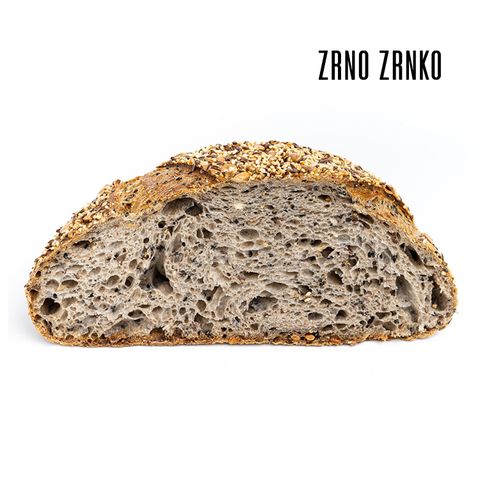 Zrno Zrnko Měkký vícezrnný chléb ZRNO - půlka | 400 g