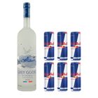 Grey Goose 1L + 6 x Redbull 0,25L | 1 balík