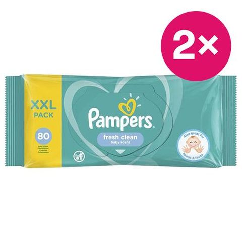 Pampers fresh ubrousky vlhčené | 2 x 80 ks