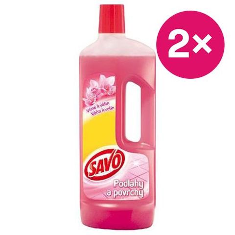 Savo floral scented floor cleaner | 2 x 0,75 l