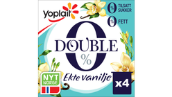 Yoplait Double 0% Yoghurt Vanilje | 4 x 125g