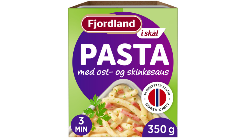 Fjordland Pasta m/Ost & Skinkesaus | 350g