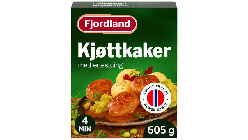 Fjordland Kjøttkaker m/Ertestuing | 605g