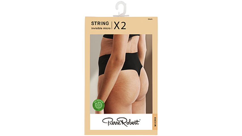 Micro String X2 Black S | 2stk