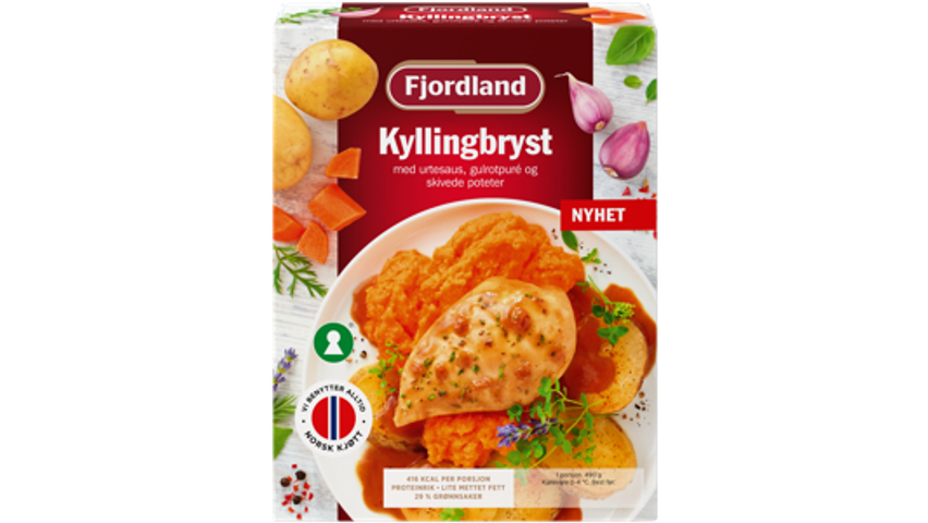 Fjordland Kyllingbryst i Urtesaus | 490g