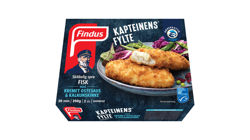 Findus Kapteinens Fylte m/Ostesaus | 250g