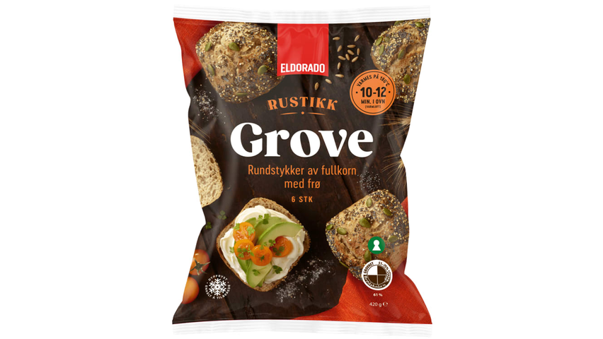 Eldorado Grove Rundstykker Fullkorn m/Frø Rustikk | 420g