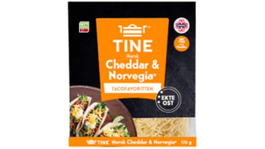 Tine Cheddar & Norvegia Revet Ost | 170g