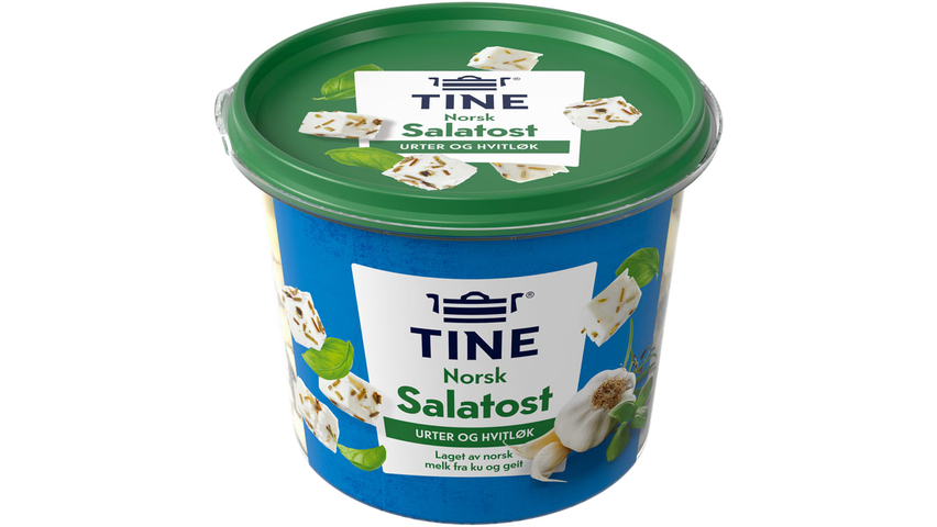 Tine Salatost Urter & Hvitløk | 220g