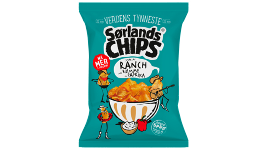 Sørlandschips Verdens Tynnest Ranch | 275g