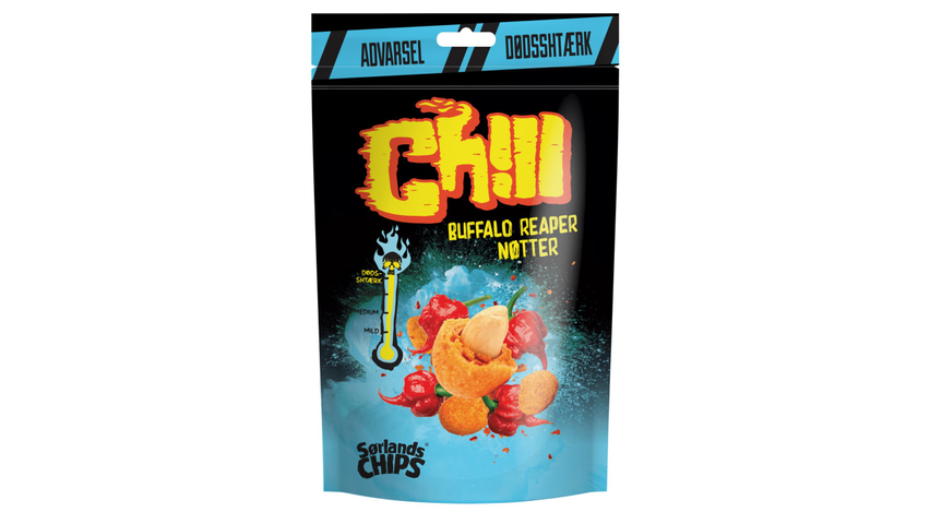 Sørlandschips Chill Chilinøtter Buffalo Reaper | 110g