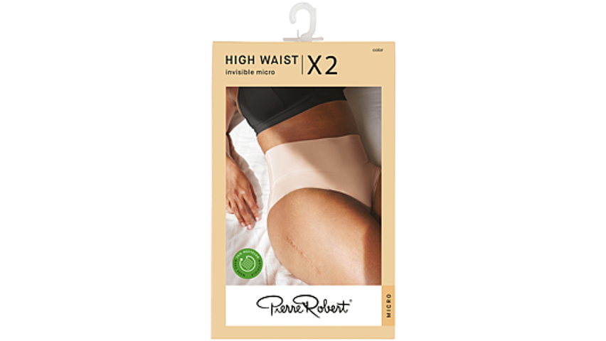 Invisible Micro High Waist X2 Powder M | 2stk