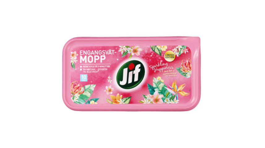 Jif Engangsvåtmopp Sparkling Happiness | 10stk