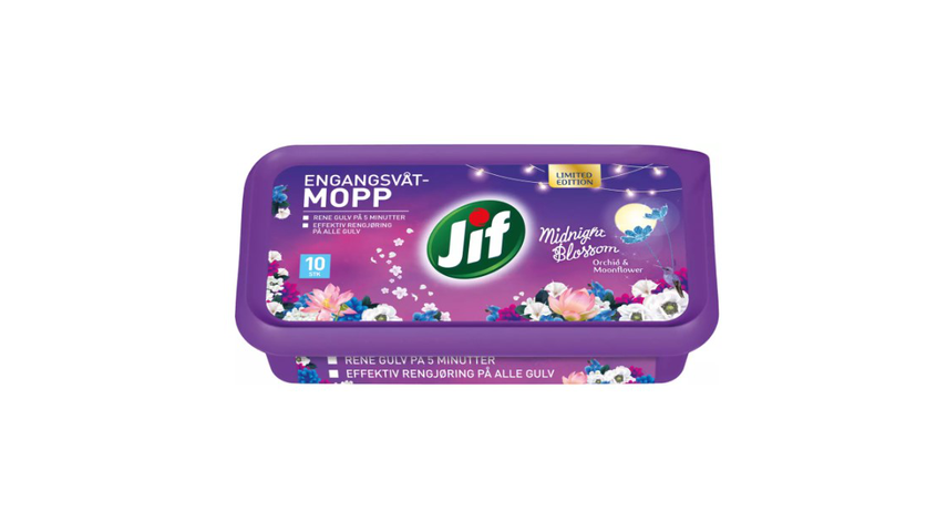 Jif Engangsvåtmopp Midnight Blossom | 10stk