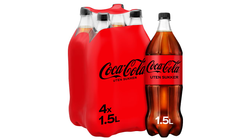 Coca-Cola u/Sukker | 4 x 1.5l