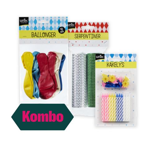 Ballonger, Kakelys & Serpentiner 
