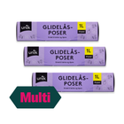 3 x Unik Glidelåspose 1l 20stk