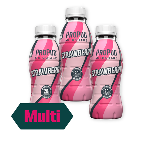 3 x Propud Milkshake Strawberry 0.33l