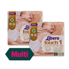 2 x Libero Touch 1 2-5kg Diapers 22 pk