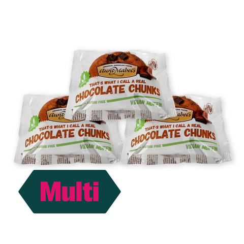 3 x Aunt Mabels Vegan Sjokolade Muffins 100g