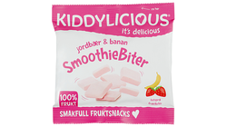 Kiddylicious Smoothiebiter Jordbær & Banan | 6g