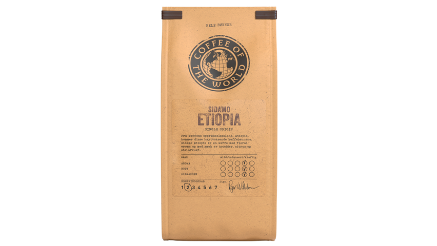 Cotw Sidamo Etiopia Hele Bønner | 340g