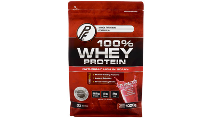 Proteinfabrikken 100% Whey Protein Jordbær | 1kg