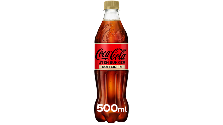 Coca-Cola u/Sukker Koffeinfri | 0.5l