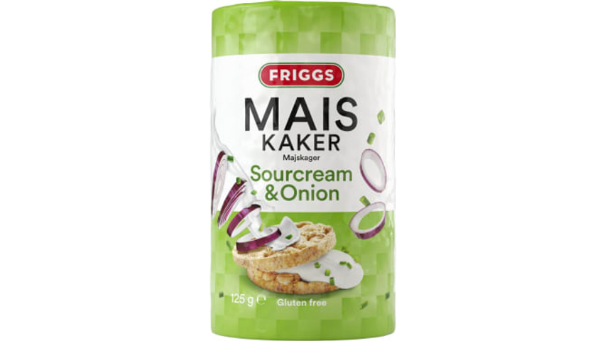 Friggs Maiskaker Sourcream & Onion | 125g