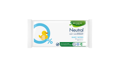 Neutral babywipes 52p