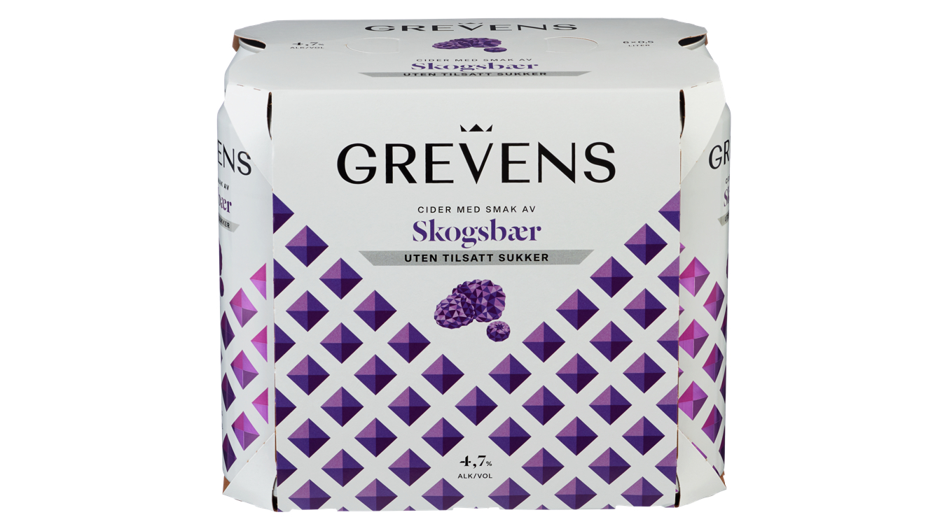 Grevens Cider Skogsbær u/Sukker | 6 x 0.5l