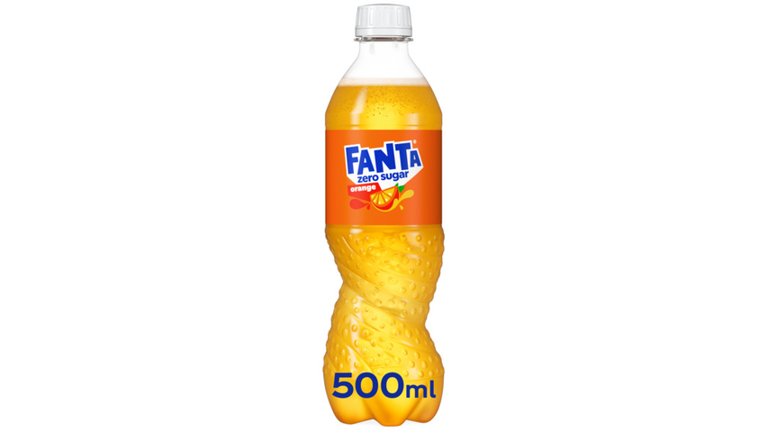 Fanta Orange Zero Sugar Flaske | 0.5l