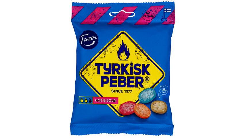 Fazer Tyrkisk Peber Hot & Sour | 100g