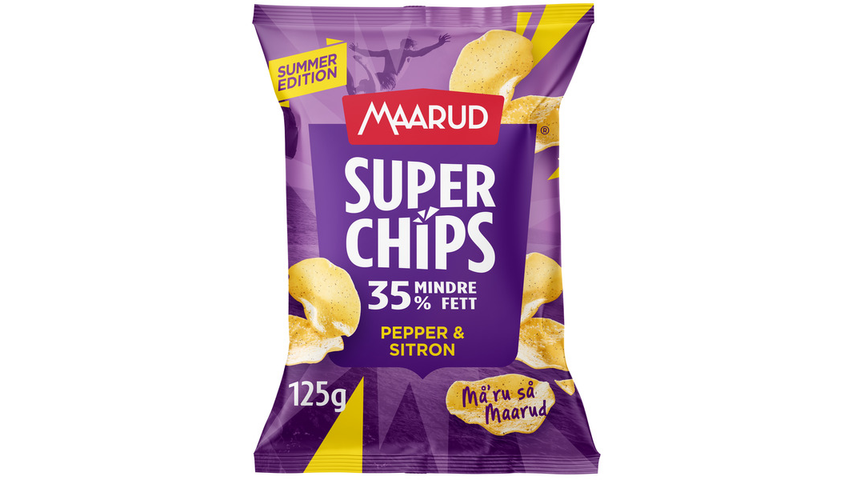 Maarud Superchips Pepper & Sitron | 125g