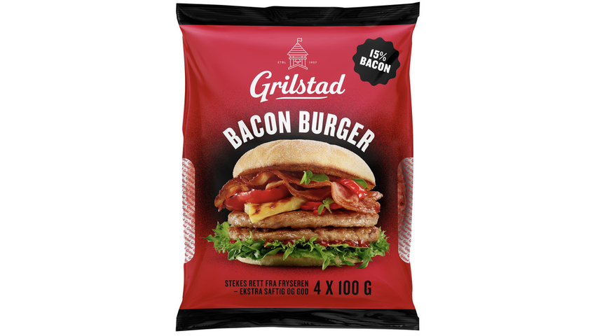 Grilstad Baconburger | 4 x 100g 