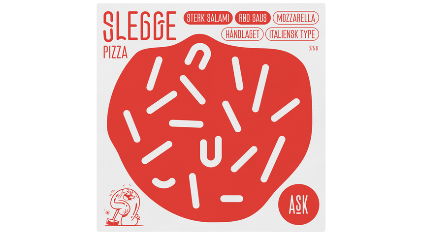 Ask Slegge Pizza m/Chili Salami | 375g